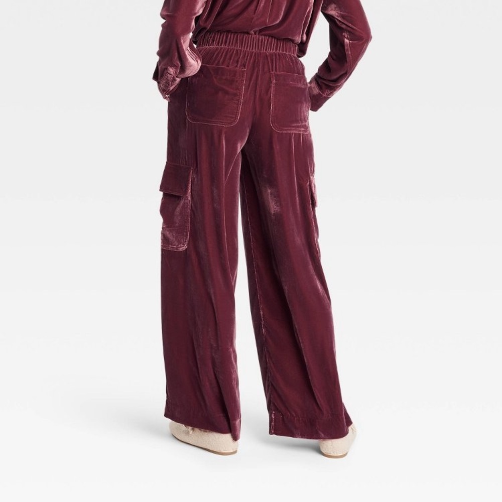 Universal Thread Purple Wide Leg Pants - Picture 2 of 8